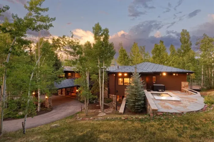 Sunset at your luxurious peak paradise.