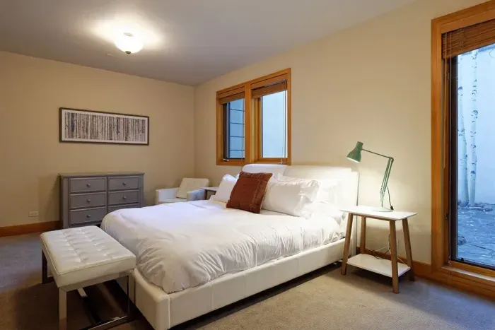 Wing 2: Bedroom 9 with king bed.