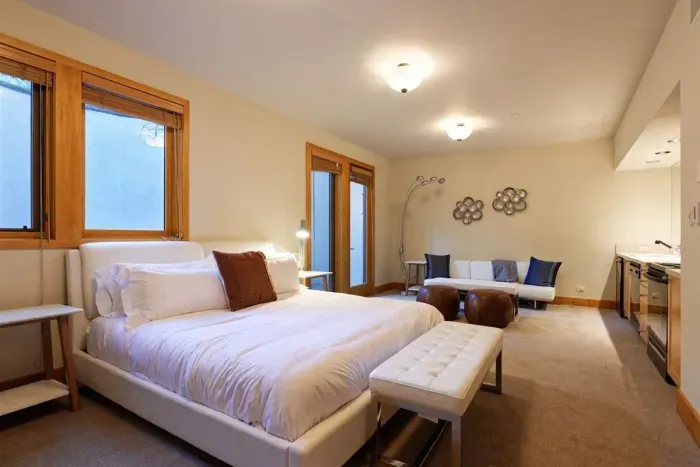 Wing 2: Bedroom 9 with king bed.