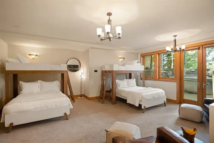 Wing 2 bedroom 8 with two twin over double beds.