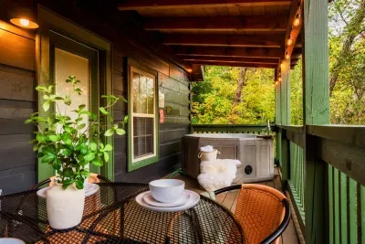 Cozy hot tub on top deck